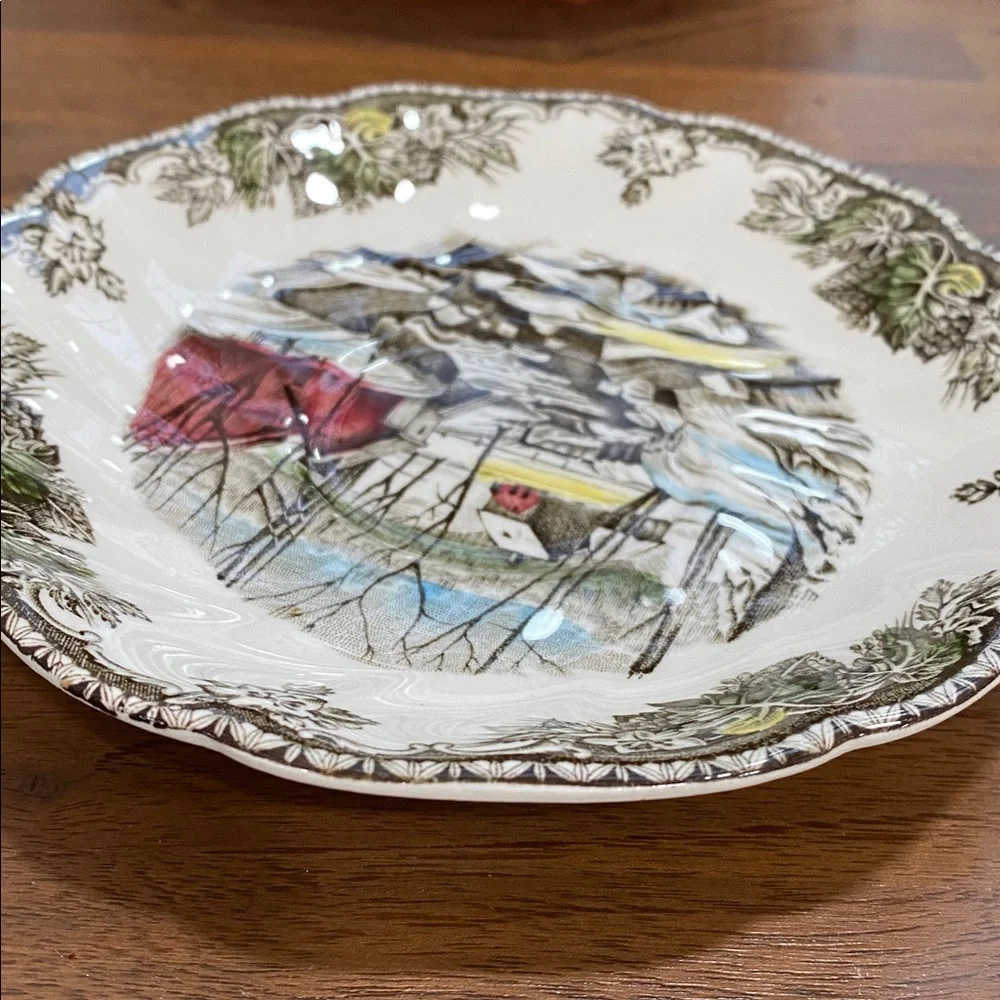 Johnson Brothers “The Ice House / The Friendly Village” Dinnerware Saucer - Picture 8 of 10